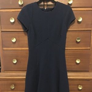 Banana Republic Diamond Jacquard Fit-&-Flare Dress